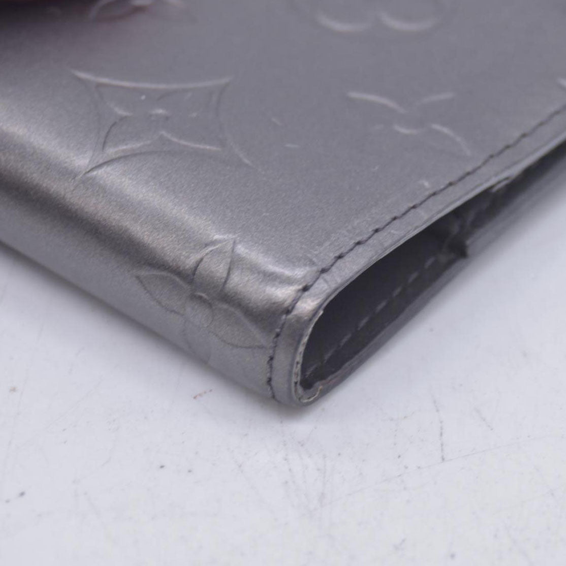 $780 2002 Louis Vuitton Mat Monogram Medium Ring Agenda Cover Black CA1012 CONSIGNMENT