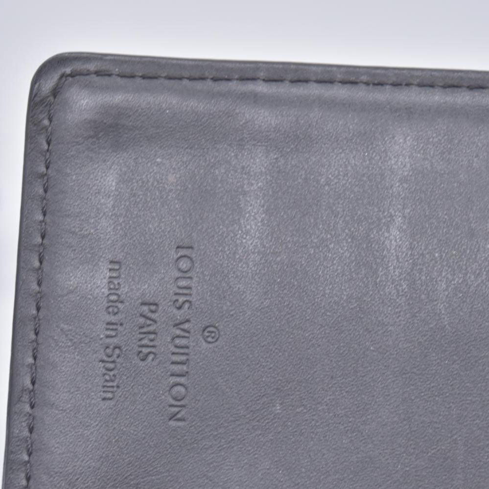 $780 2002 Louis Vuitton Mat Monogram Medium Ring Agenda Cover Black CA1012 CONSIGNMENT