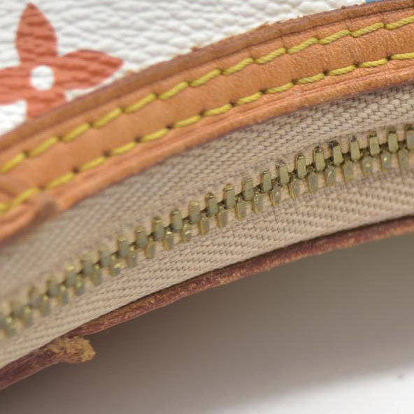 $2410 Louis Vuitton  Monogram Murakami Greta White