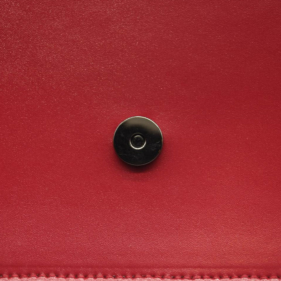 ALEXANDER MCQUEEN   Skull Mini Leather Shoulder Bag In Red