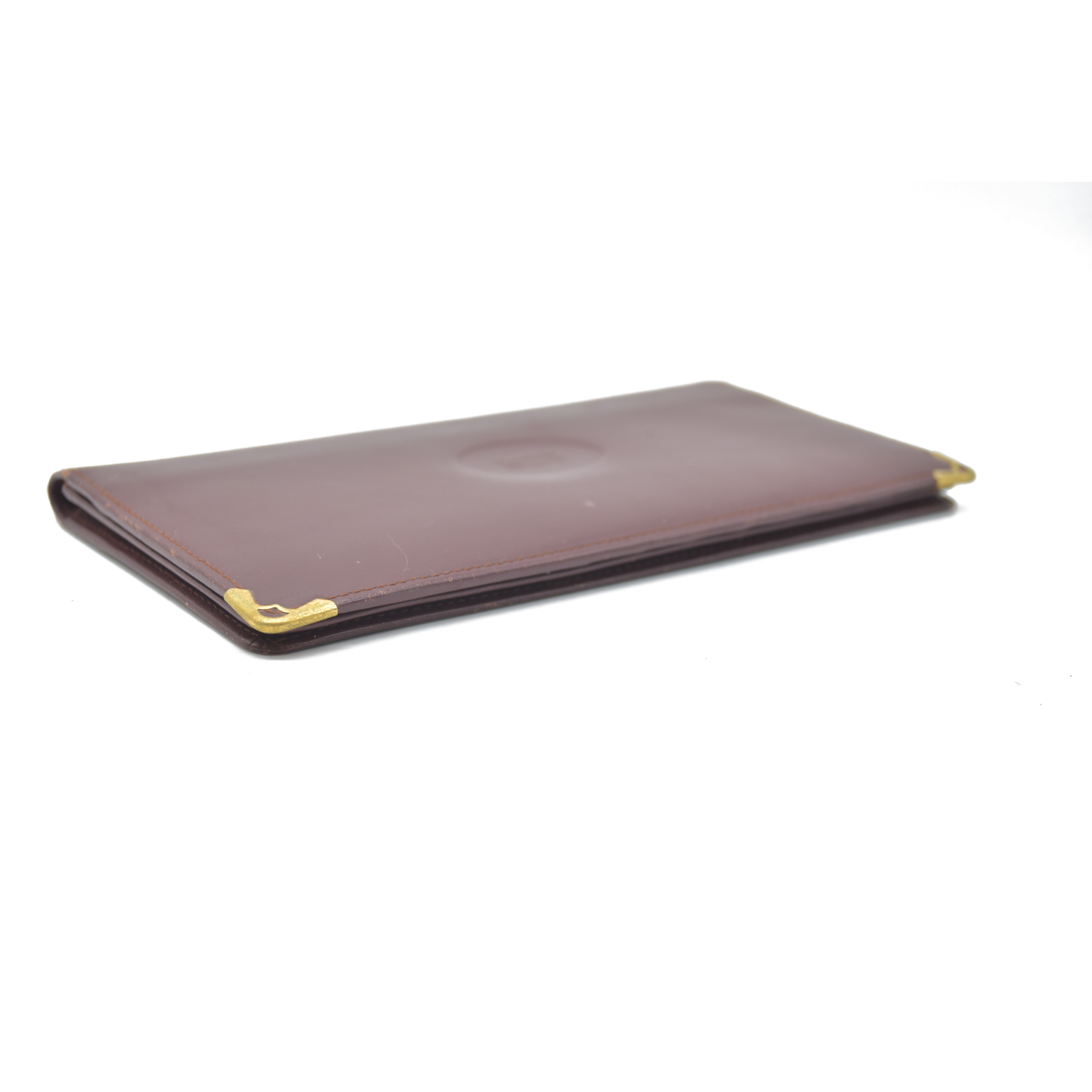 $800 Cartier Vintage Burgundy Bifold Leather Wallet CONSIGNMENT