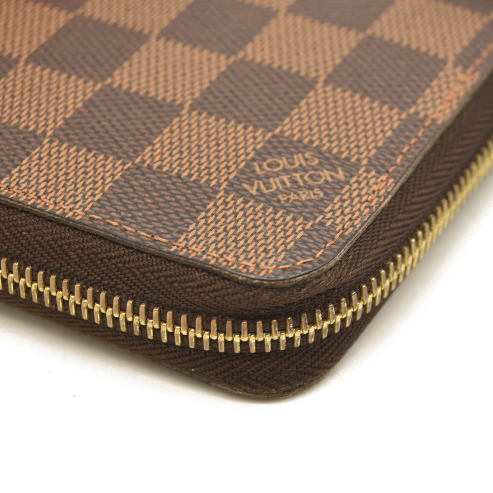 Louis Vuitton  Damier Ebene Zippy Wallet  CA1100