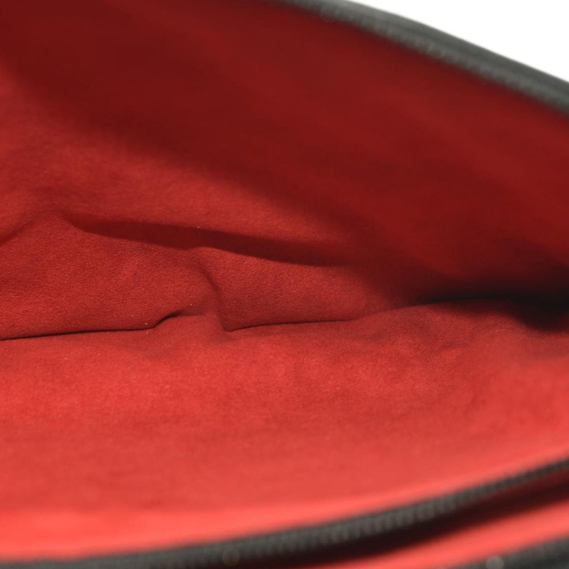 LOUIS VUITTON Lambskin Embossed Monogram Coussin PM Black White