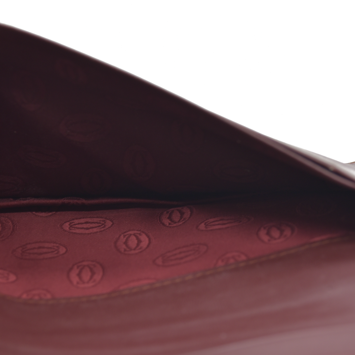 $800 Cartier Vintage Burgundy Bifold Leather Wallet CONSIGNMENT