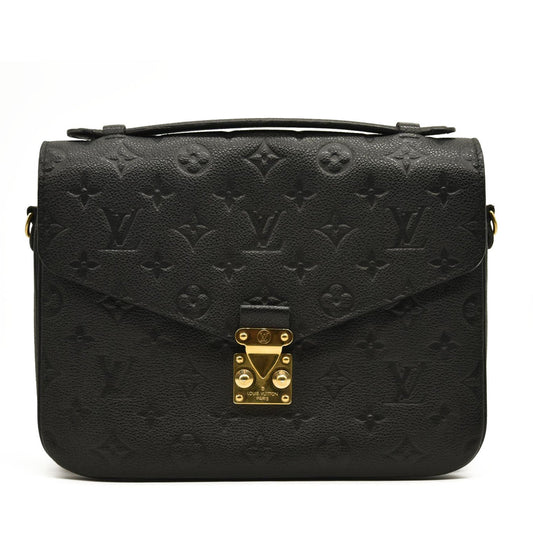 USED LOUIS VUITTON Empreinte Pochette Metis Black SD1197