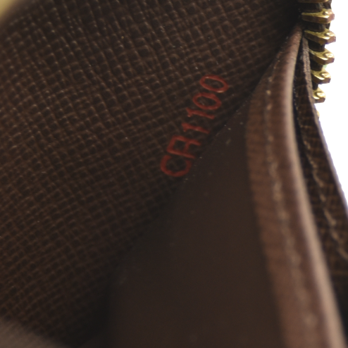 Louis Vuitton  Damier Ebene Zippy Wallet  CA1100