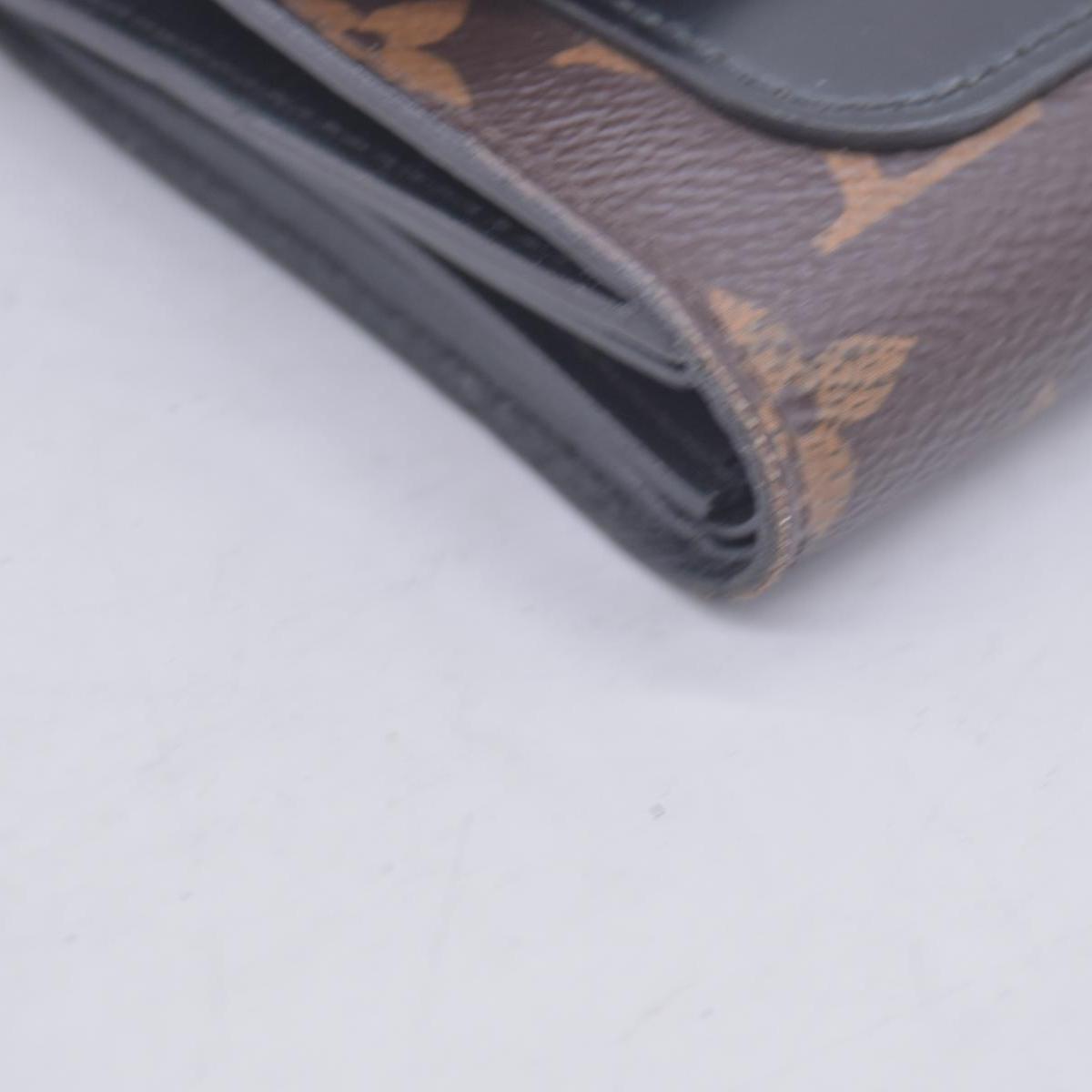 2012 Louis Vuitton Monogram Flower Lock Compact Wallet Black SP4182 CONSIGNMENT
