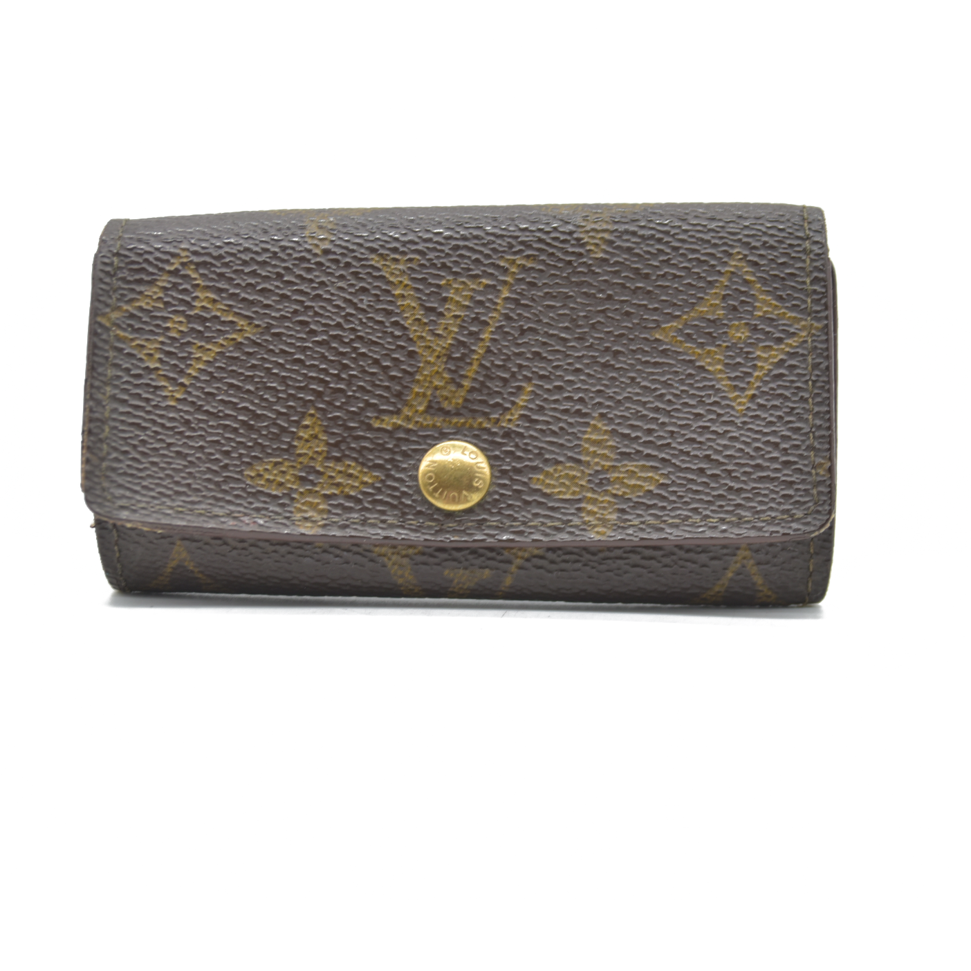 $295 Louis Vuitton Monogram Multiples 4 Ring Key Holder MI0954 1994 CONSIGNMENT