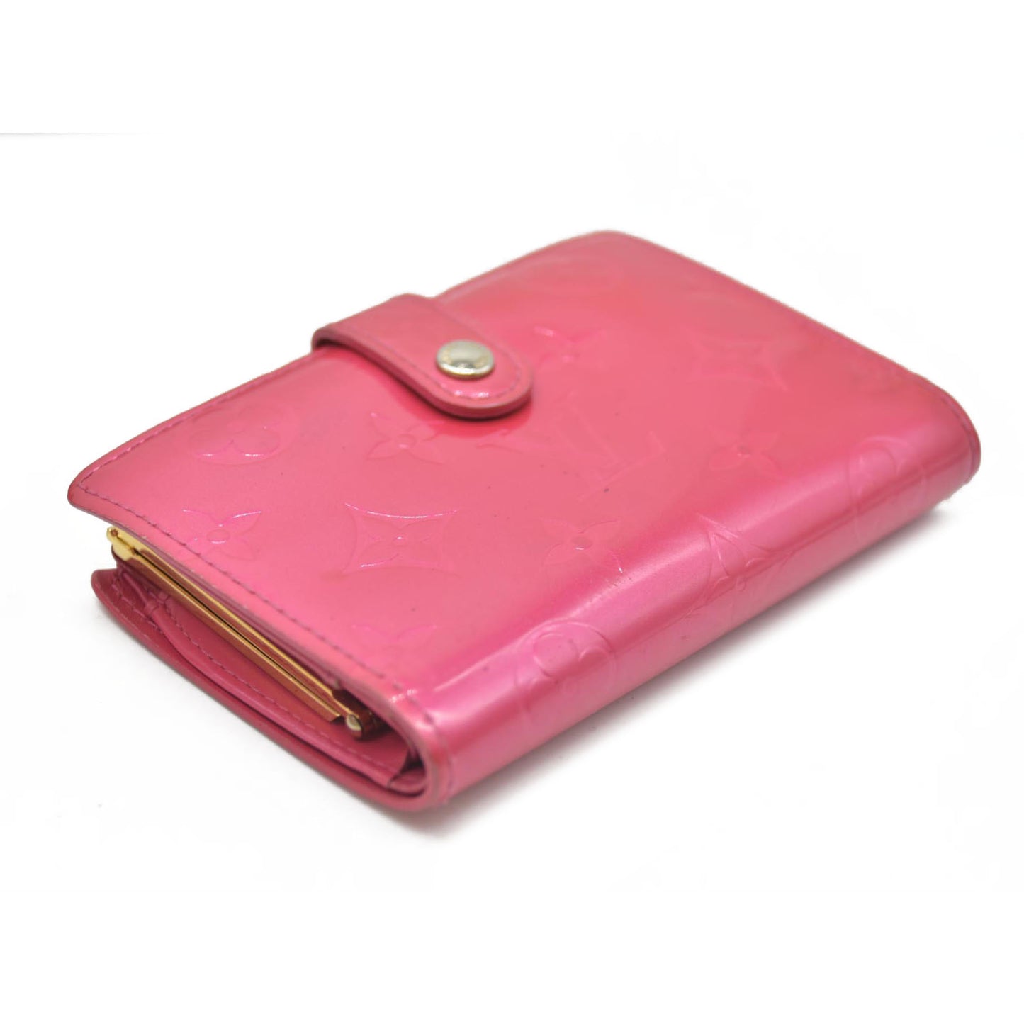 AUCTION $935 Louis Vuitton LV Monogram Vernis Patent Leather French Purse