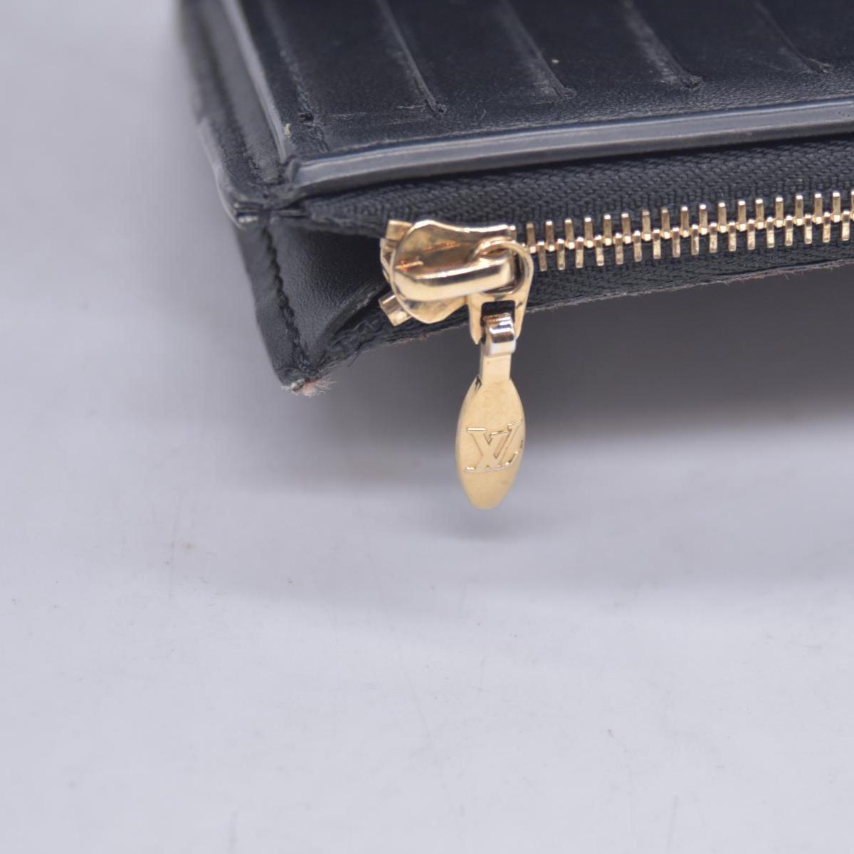 2012 Louis Vuitton Monogram Flower Lock Compact Wallet Black SP4182 CONSIGNMENT