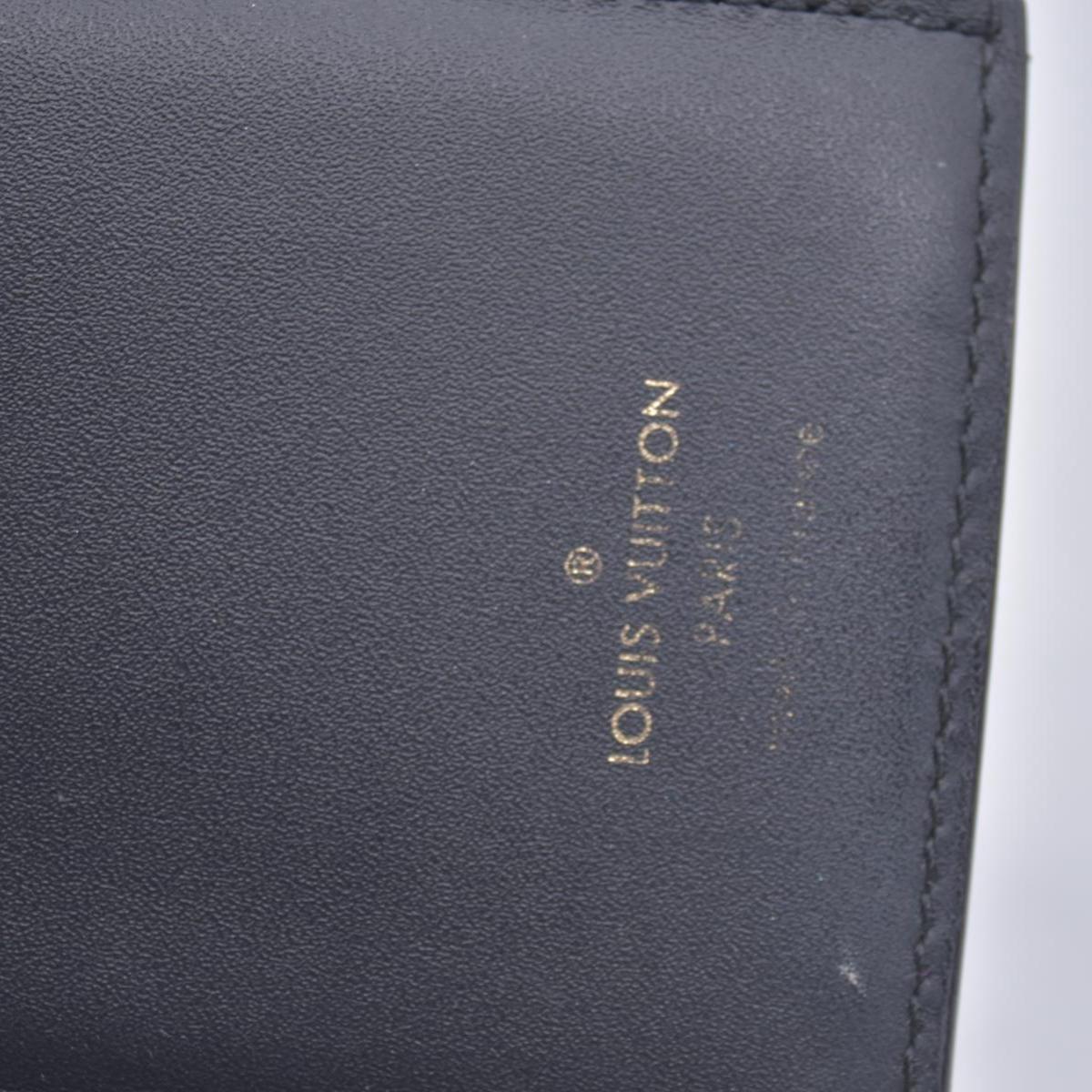 2012 Louis Vuitton Monogram Flower Lock Compact Wallet Black SP4182 CONSIGNMENT