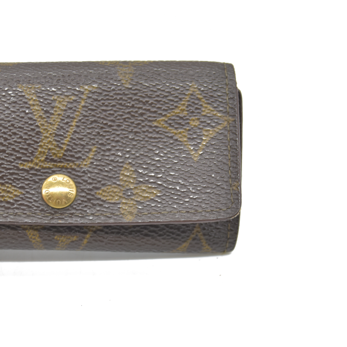 $295 Louis Vuitton Monogram Multiples 4 Ring Key Holder MI0954 1994 CONSIGNMENT