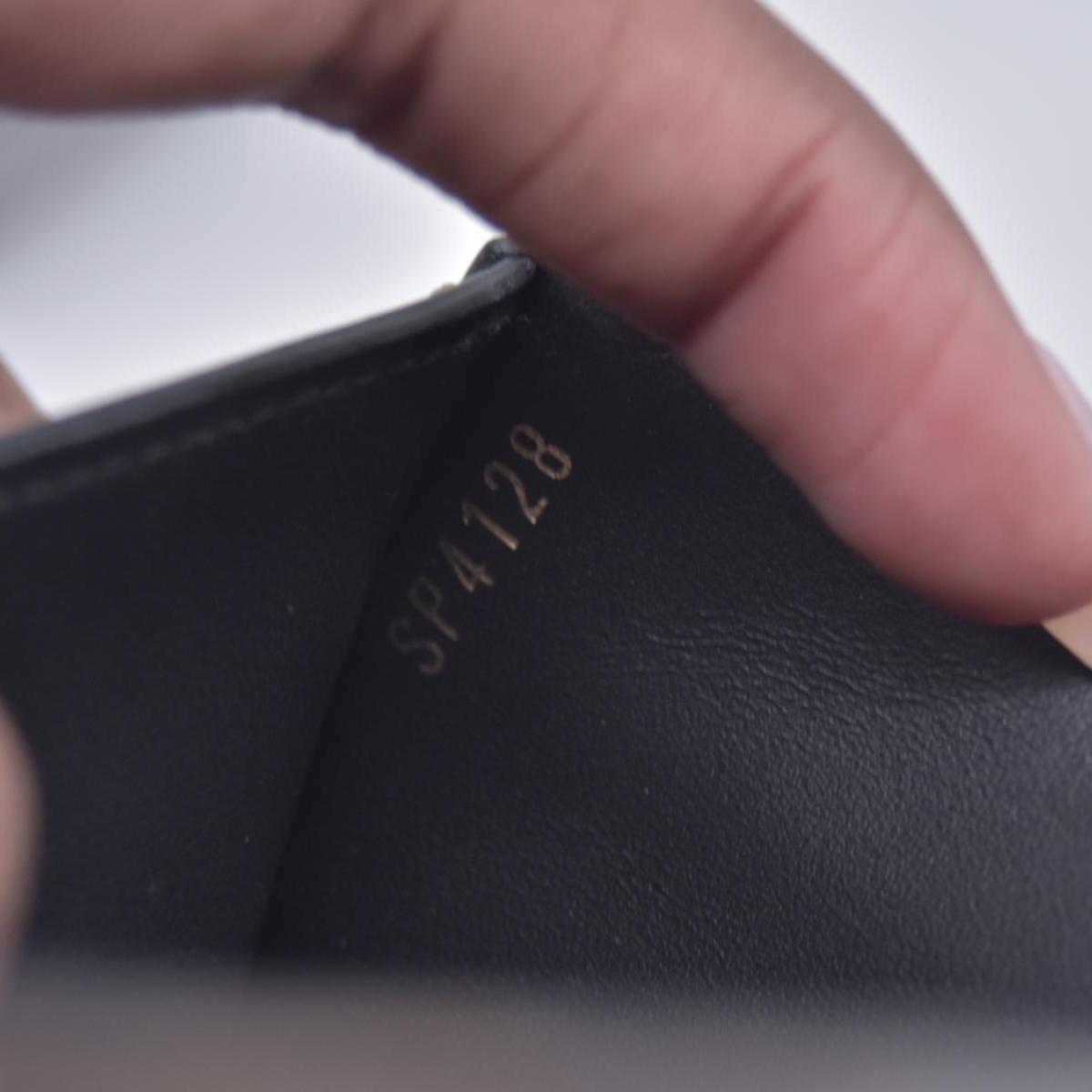 2012 Louis Vuitton Monogram Flower Lock Compact Wallet Black SP4182 CONSIGNMENT