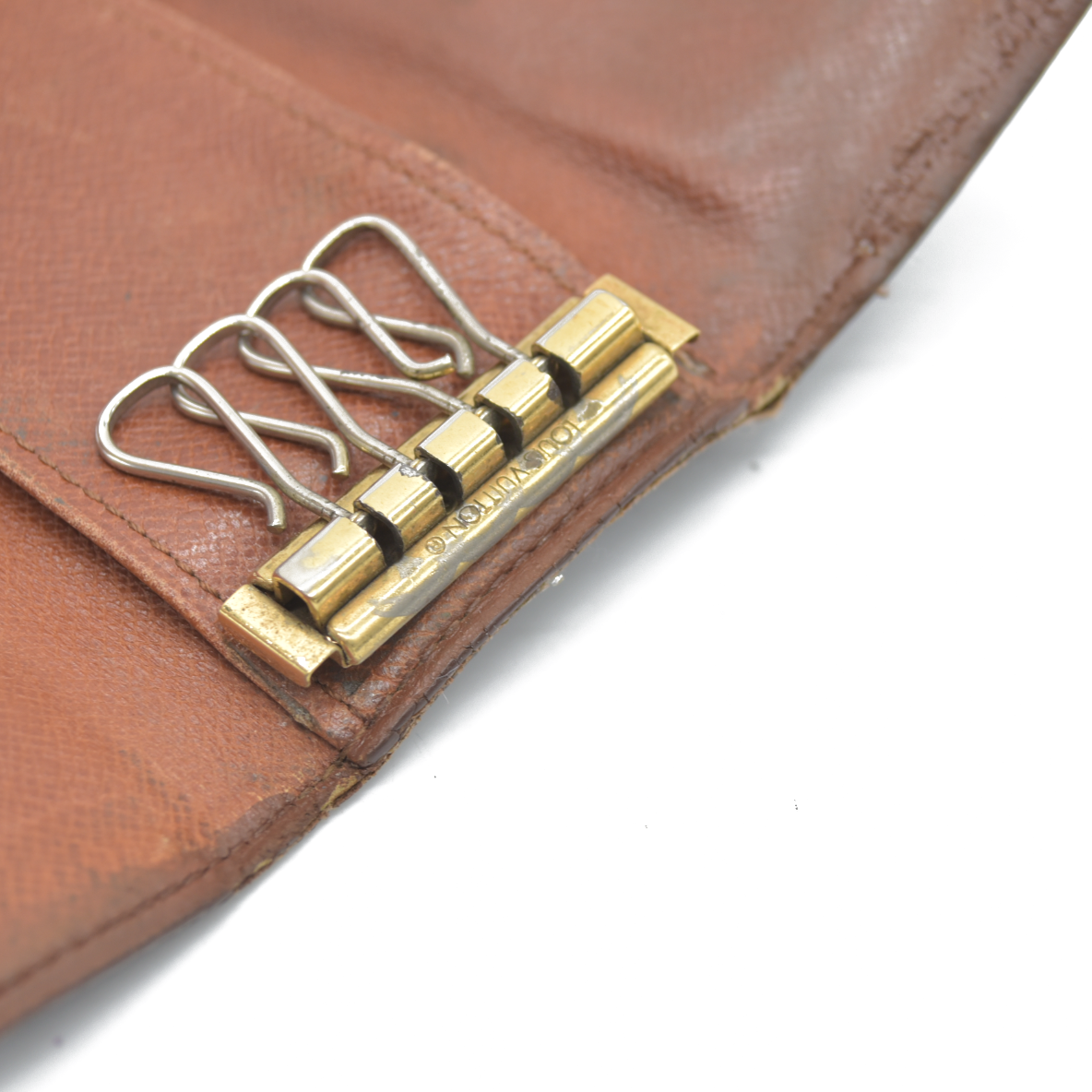 $295 Louis Vuitton Monogram Multiples 4 Ring Key Holder MI0954 1994 CONSIGNMENT