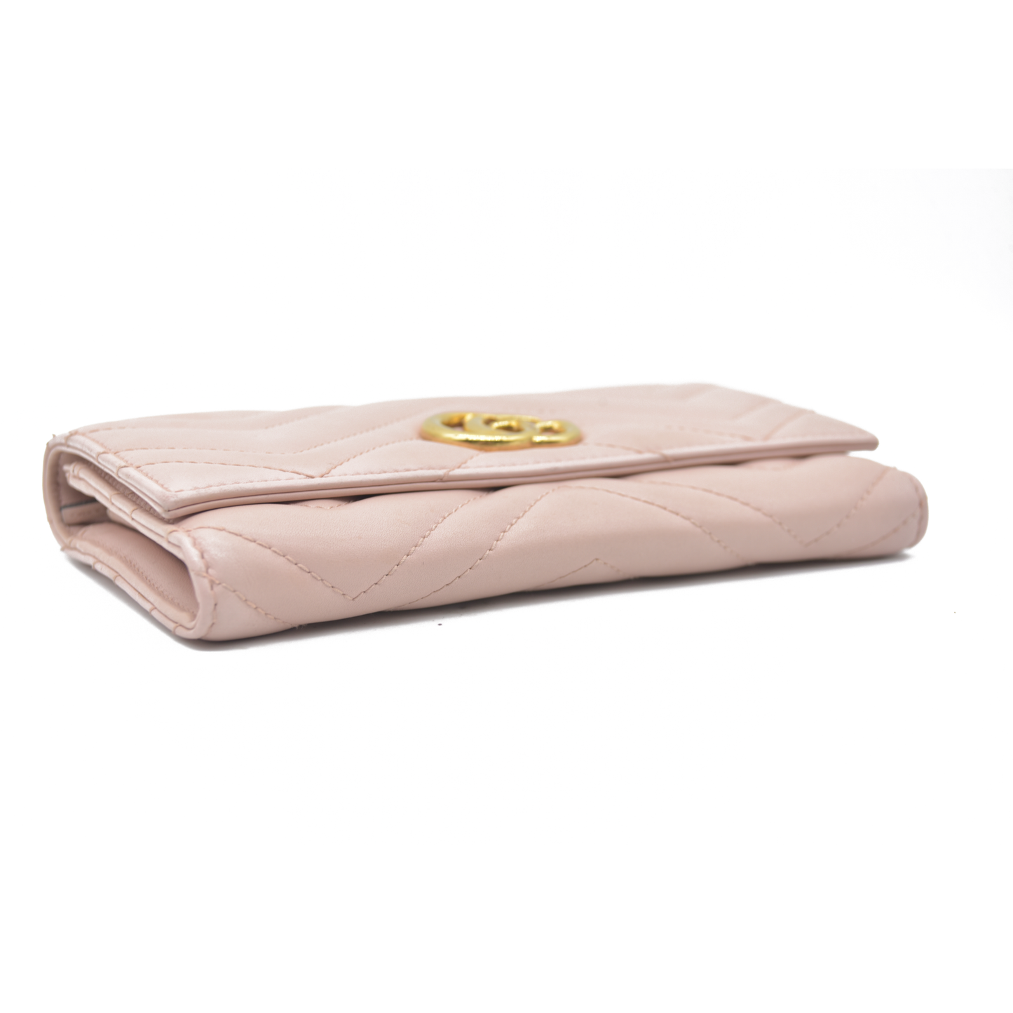 $900  Gucci GG Marmont Continental Wallet Pink Rose CONSIGNMENT
