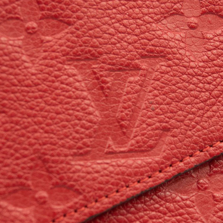 LOUIS VUITTON Empreinte Pochette Felicie Chain Wallet Cherry