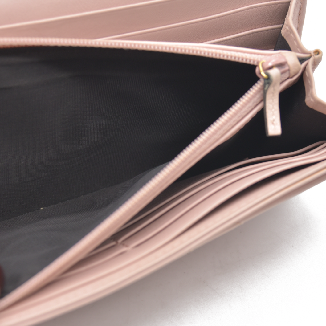 $900  Gucci GG Marmont Continental Wallet Pink Rose CONSIGNMENT