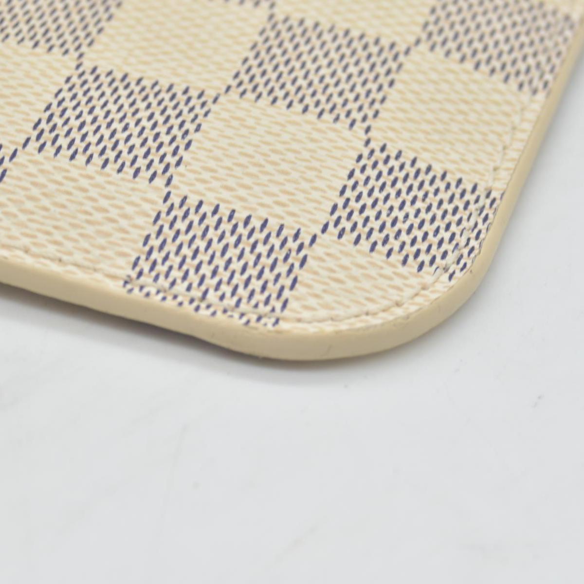 $600 Louis Vuitton Damier Azur Neverfull MM GM Pochette Rose Ballerine MS3179
