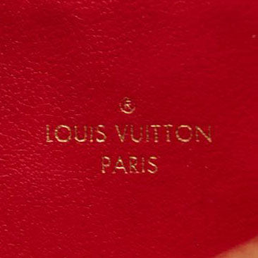 LOUIS VUITTON Empreinte Pochette Felicie Chain Wallet Cherry