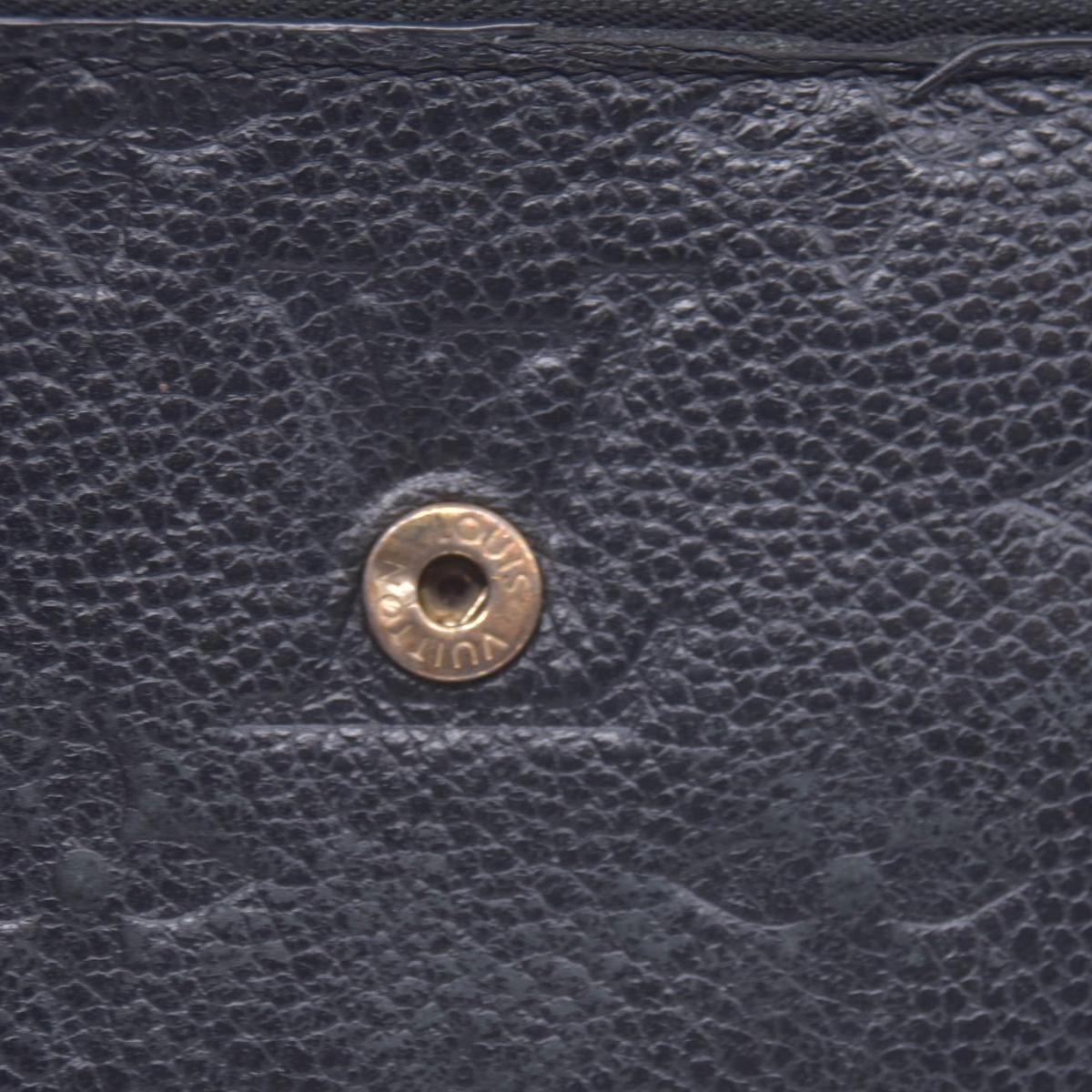 $795 2021 Louis Vuitton Empreinte Zoe Wallet Black SP0291 CONSIGNMENT 10020903