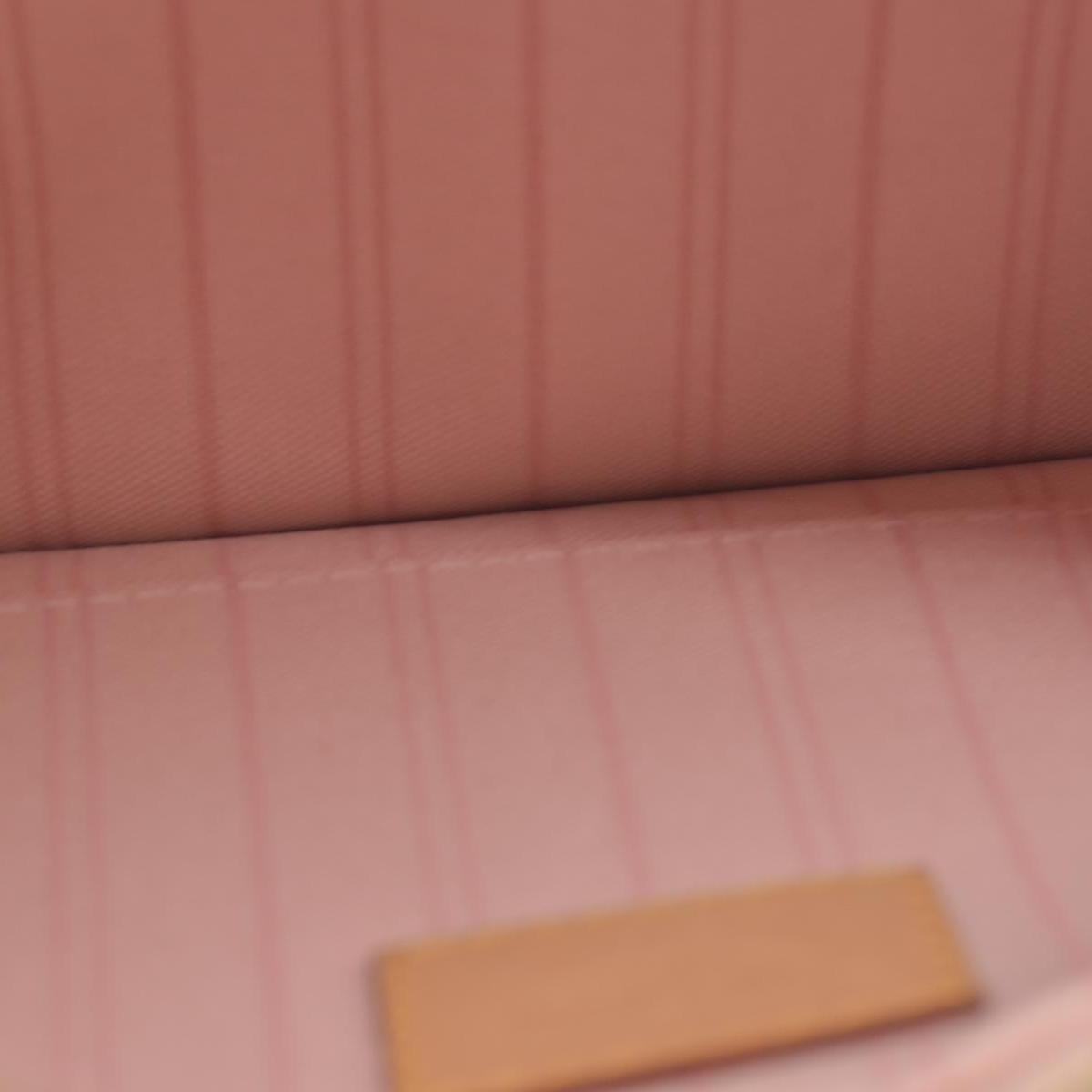 $600 Louis Vuitton Damier Azur Neverfull MM GM Pochette Rose Ballerine MS3179