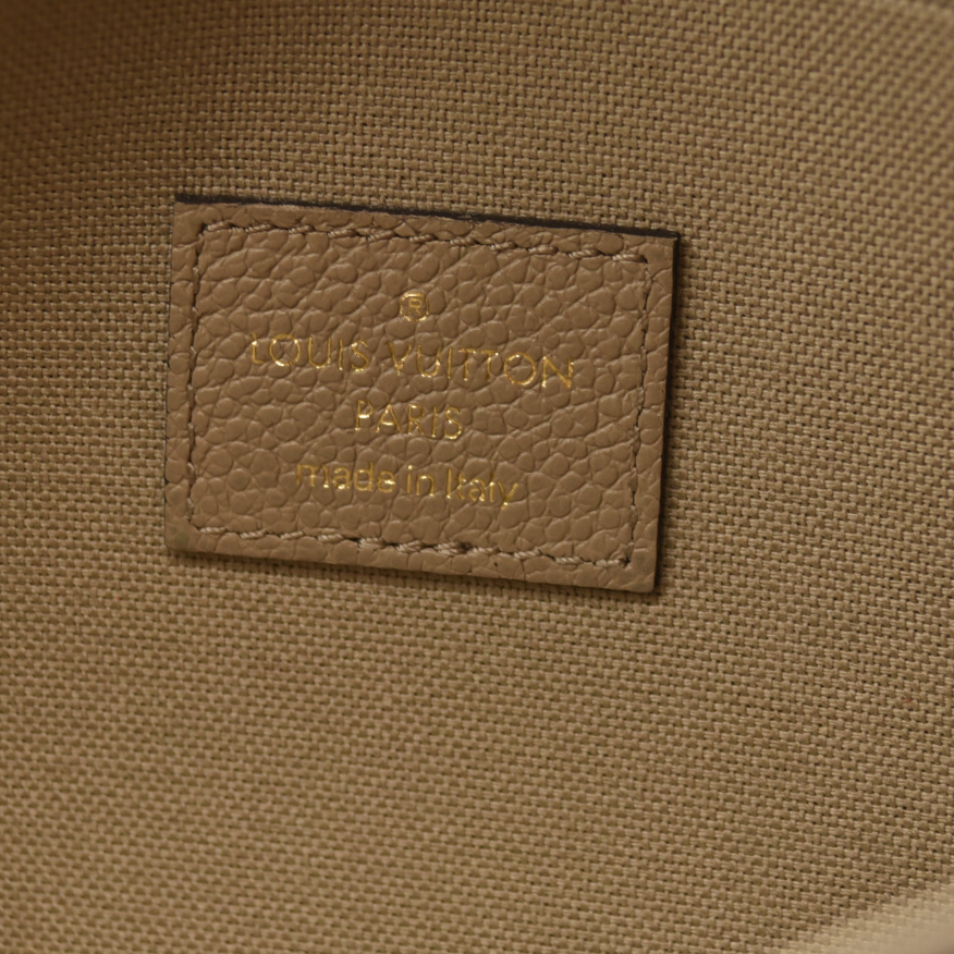 Louis Vuitton  Empreinte Monogram Giant Felicie Pochette Tourterelle Creme FY5200