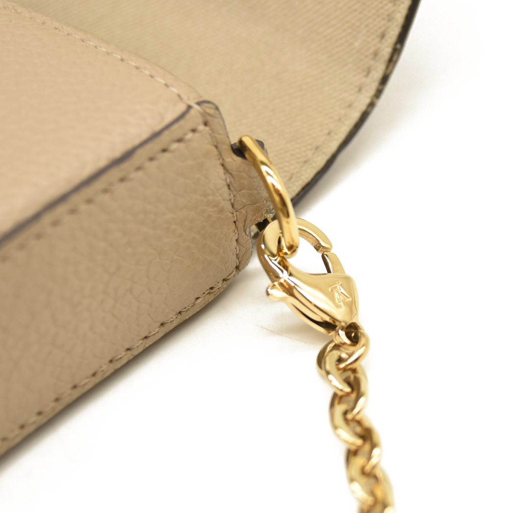 Louis Vuitton  Empreinte Monogram Giant Felicie Pochette Tourterelle Creme FY5200