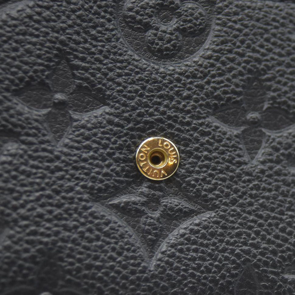 AUCTION $755 Louis Vuitton LV Monogram Empreinte Leather Victorine Wallet