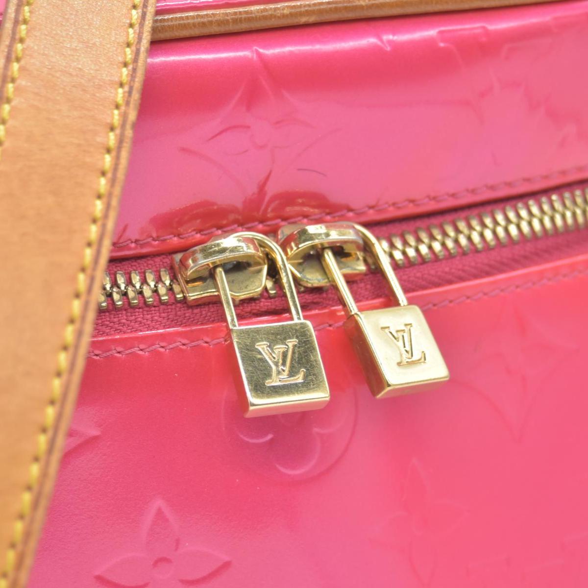 $995 2003 Louis Vuitton Fuchsia Monogram Vernis Vertical Sullivan Bag CE0013