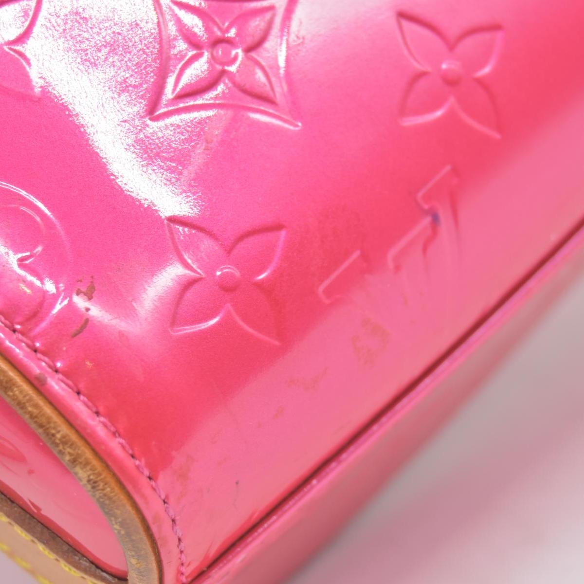 $995 2003 Louis Vuitton Fuchsia Monogram Vernis Vertical Sullivan Bag CE0013