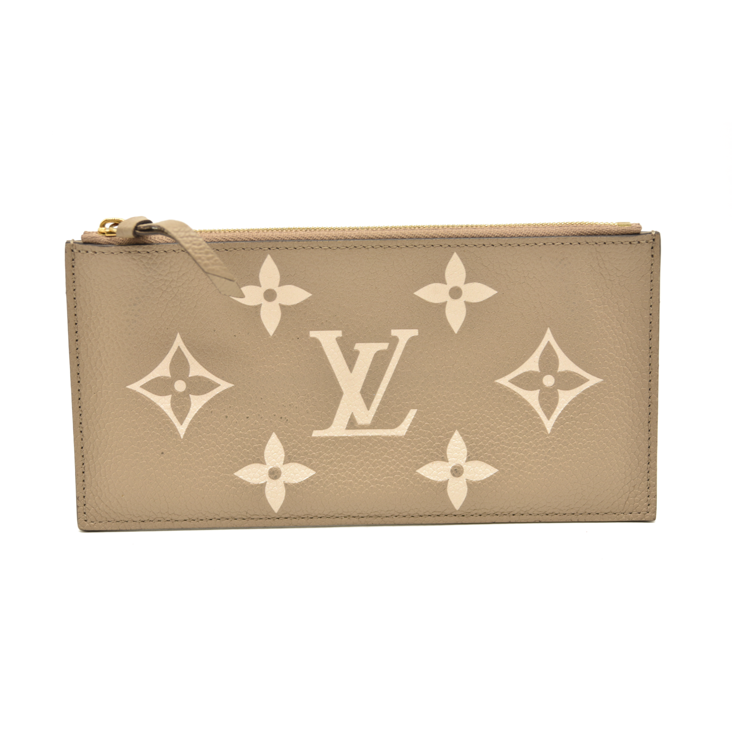 Louis Vuitton  Empreinte Monogram Giant Felicie Pochette Tourterelle Creme FY5200