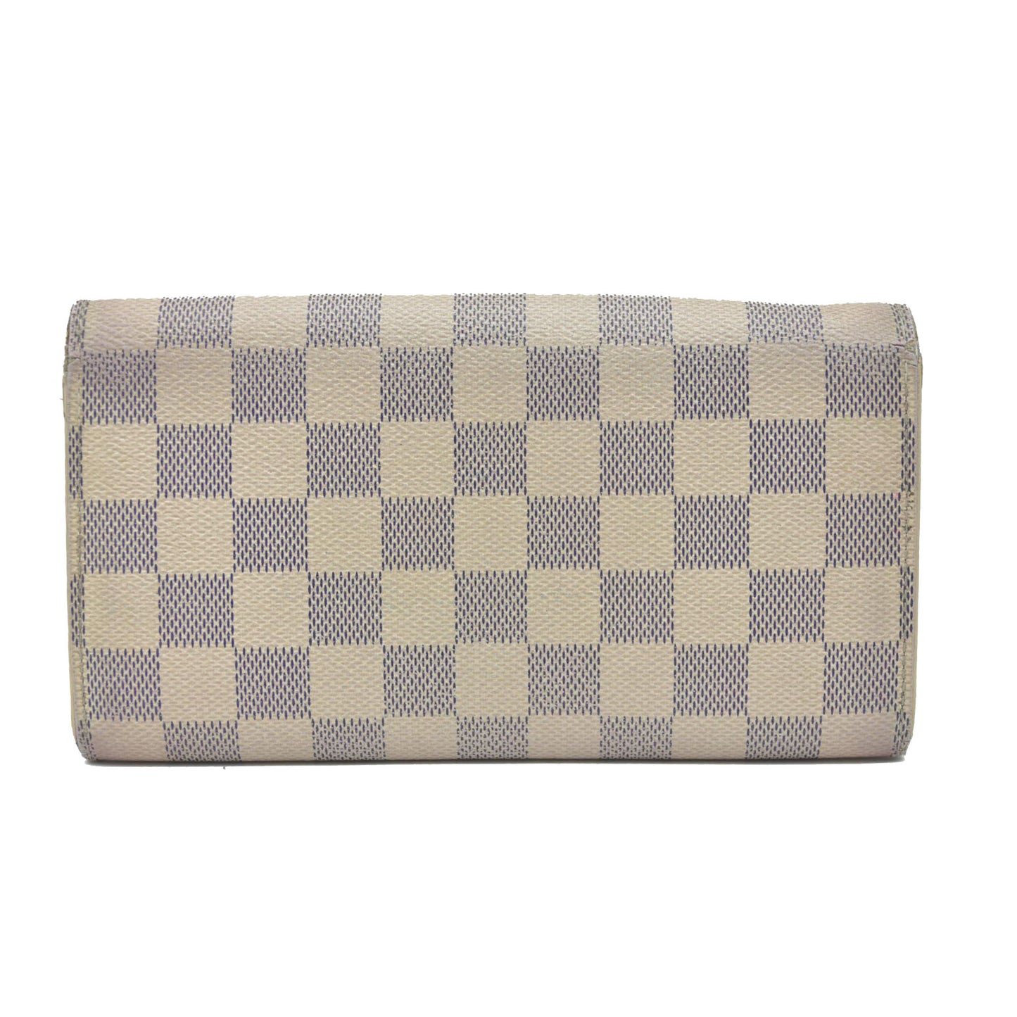 AUCTION $720 Louis Vuitton 2008 Damier Azur Pattern Sarah Wallet