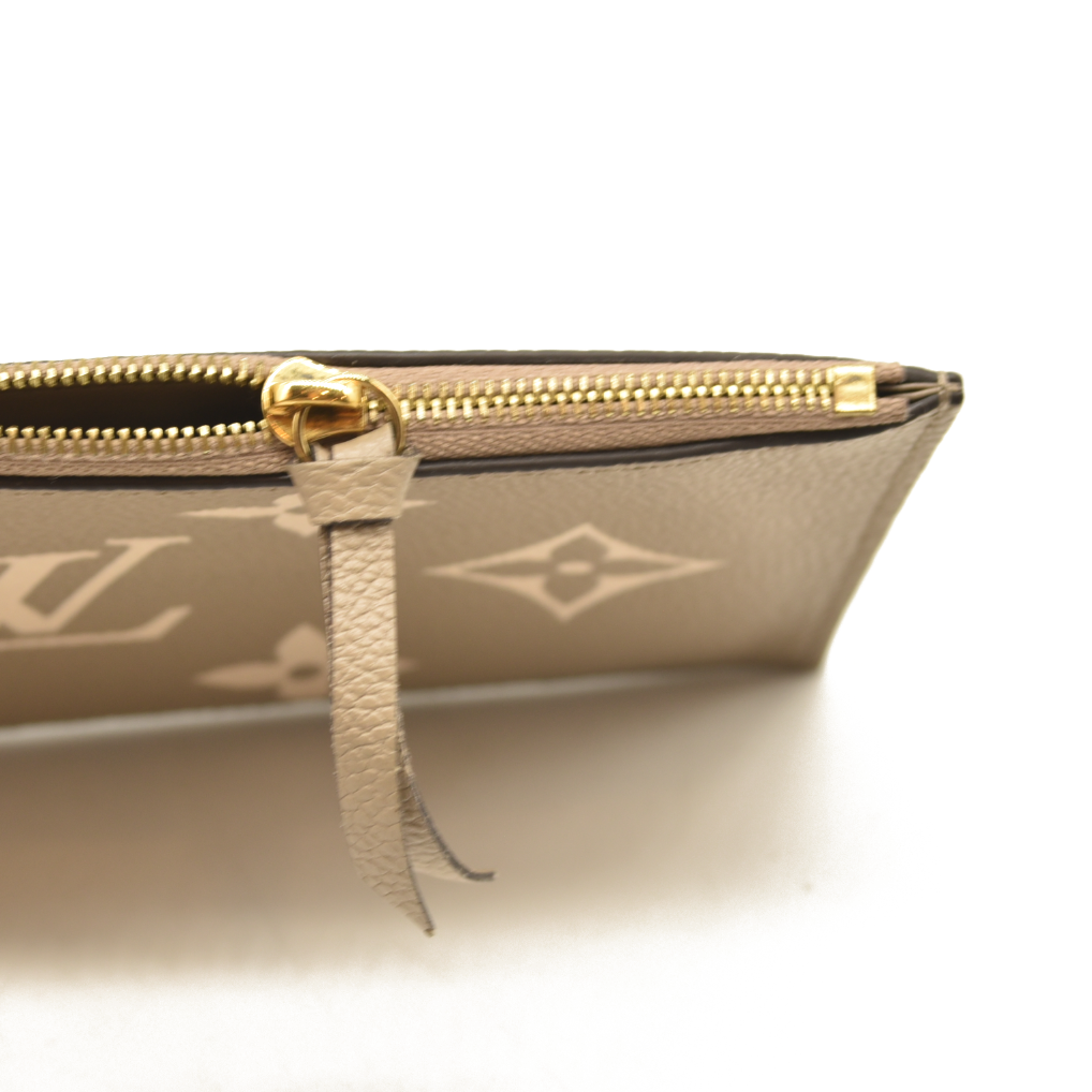 Louis Vuitton  Empreinte Monogram Giant Felicie Pochette Tourterelle Creme FY5200