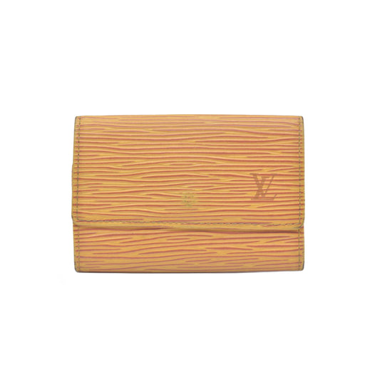 $445 1995 Louis Vuitton Epi Multicles 6 Key Holder Yellow CA0995 CONSIGNMENT