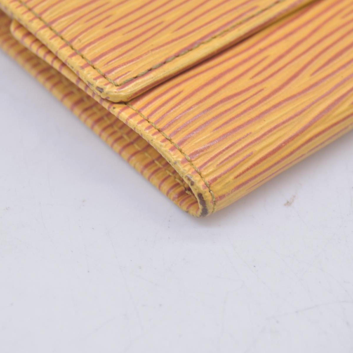 $445 1995 Louis Vuitton Epi Multicles 6 Key Holder Yellow CA0995 CONSIGNMENT