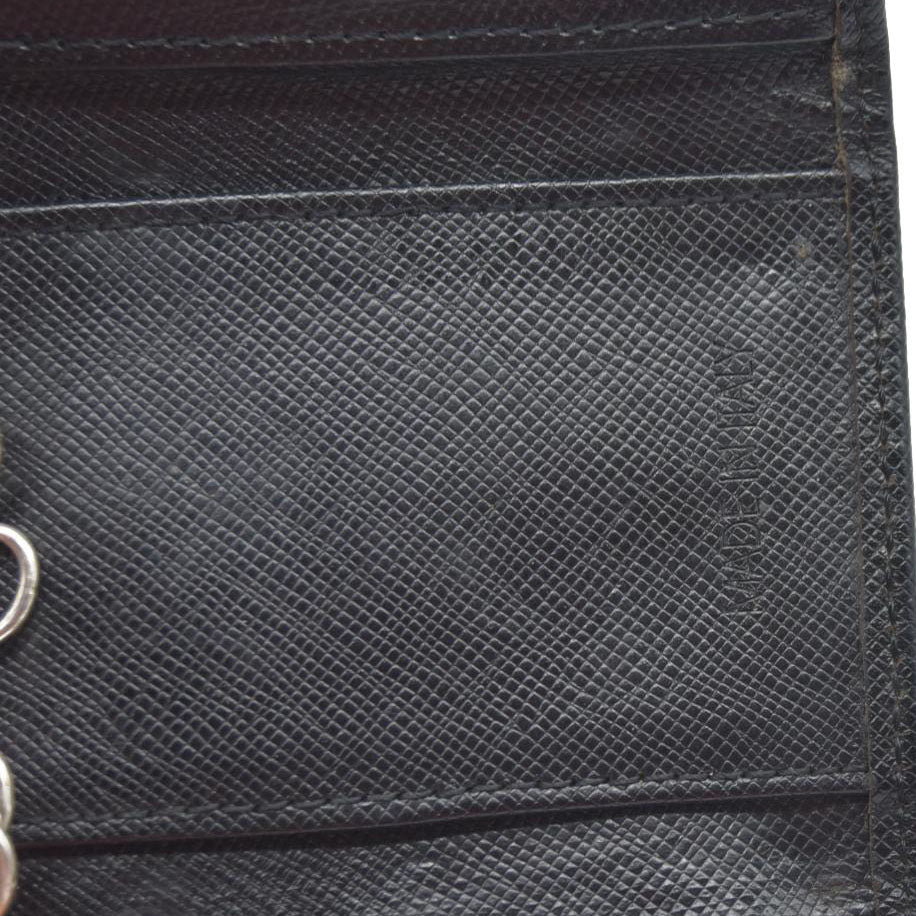 Prada Prada Black Saffiano Leather Key Case Holder