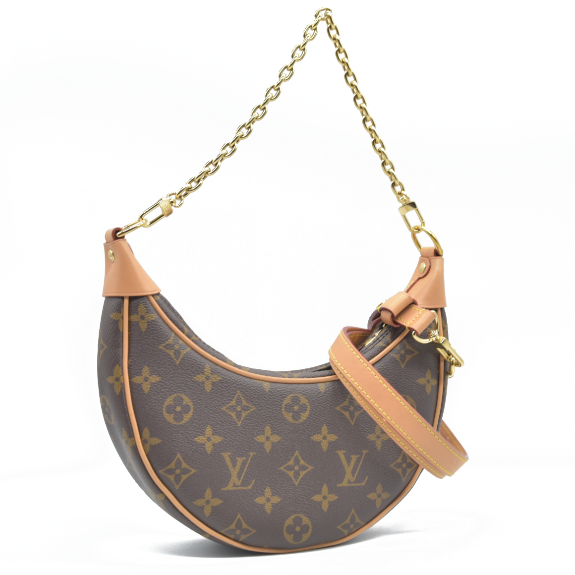 $2540 Louis Vuitton Monogram Loop Hobo Shoulder Bag RFID