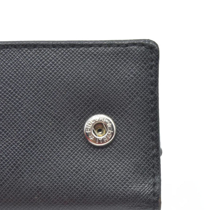 Prada Prada Black Saffiano Leather Key Case Holder