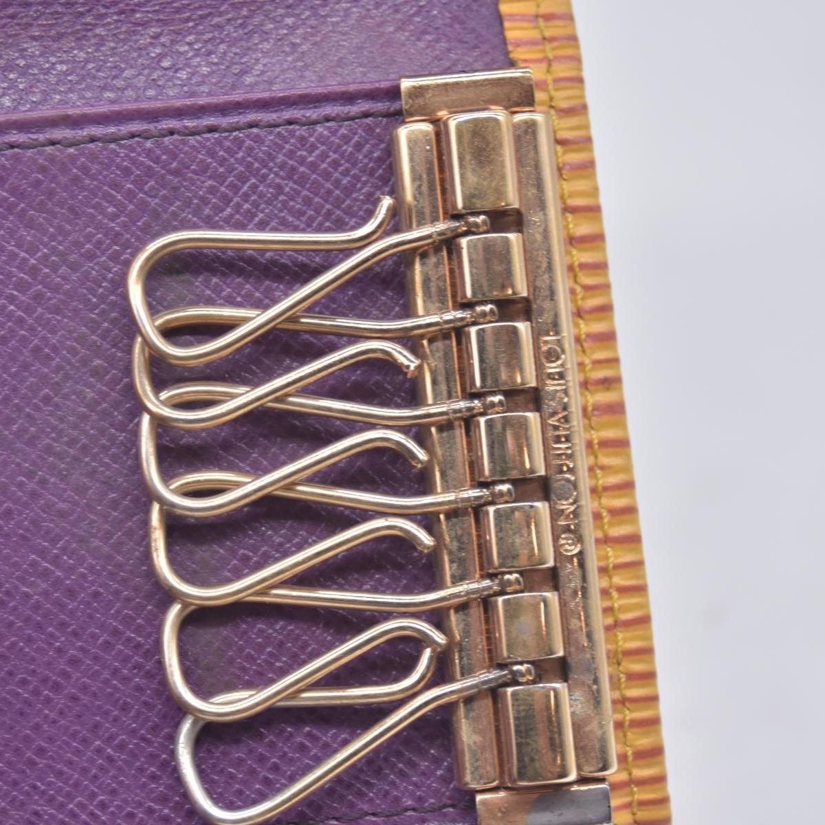 $445 1995 Louis Vuitton Epi Multicles 6 Key Holder Yellow CA0995 CONSIGNMENT