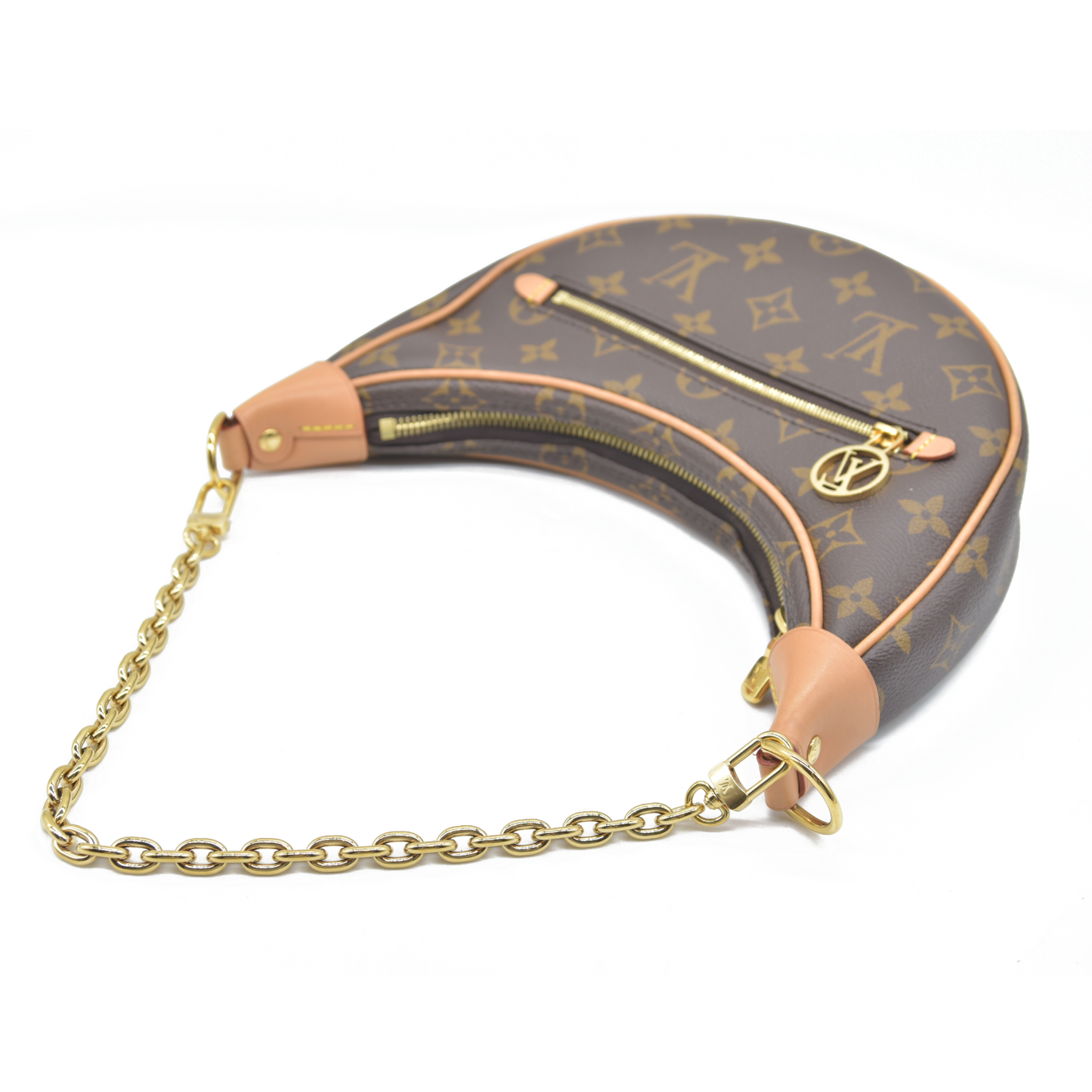 $2540 Louis Vuitton Monogram Loop Hobo Shoulder Bag RFID