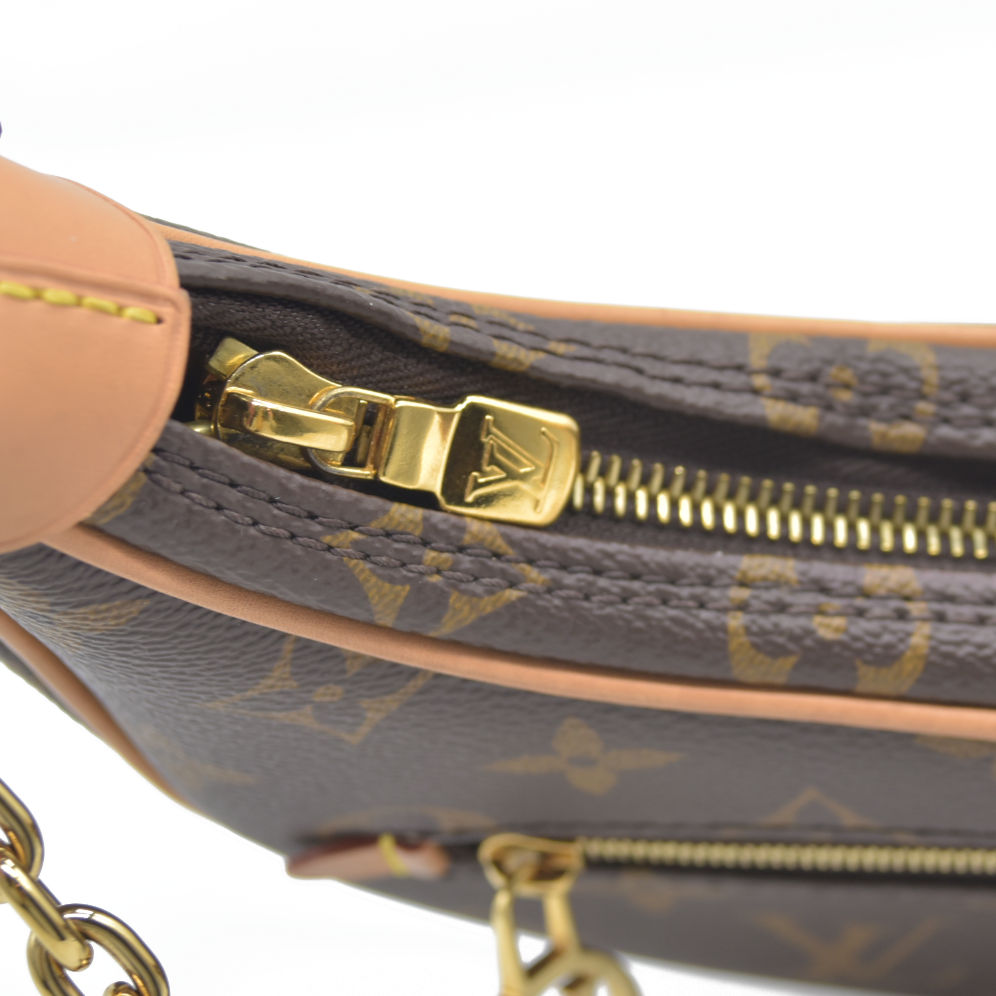$2540 Louis Vuitton Monogram Loop Hobo Shoulder Bag RFID