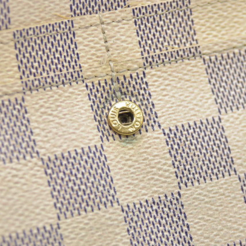 AUCTION $720 Louis Vuitton 2008 Damier Azur Pattern Sarah Wallet