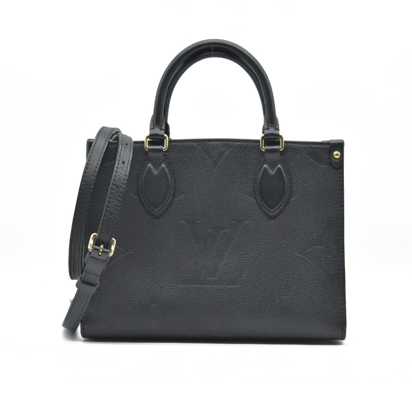 AUCTION $3350 Louis Vuitton  Empreinte Monogram Giant Onthego BB Black