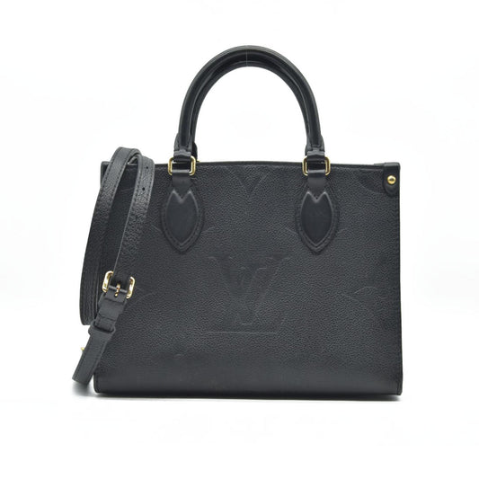 AUCTION $3350 Louis Vuitton  Empreinte Monogram Giant Onthego BB Black