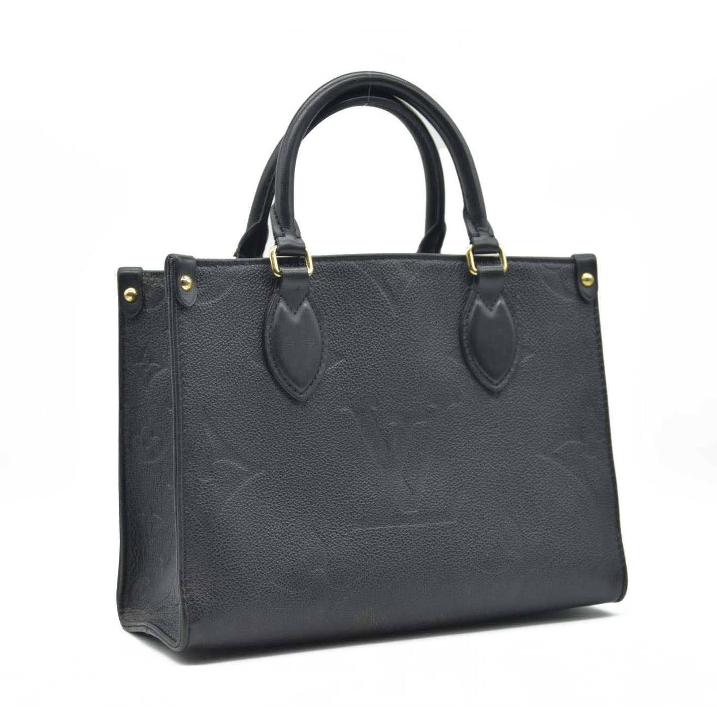 AUCTION $3350 Louis Vuitton  Empreinte Monogram Giant Onthego BB Black