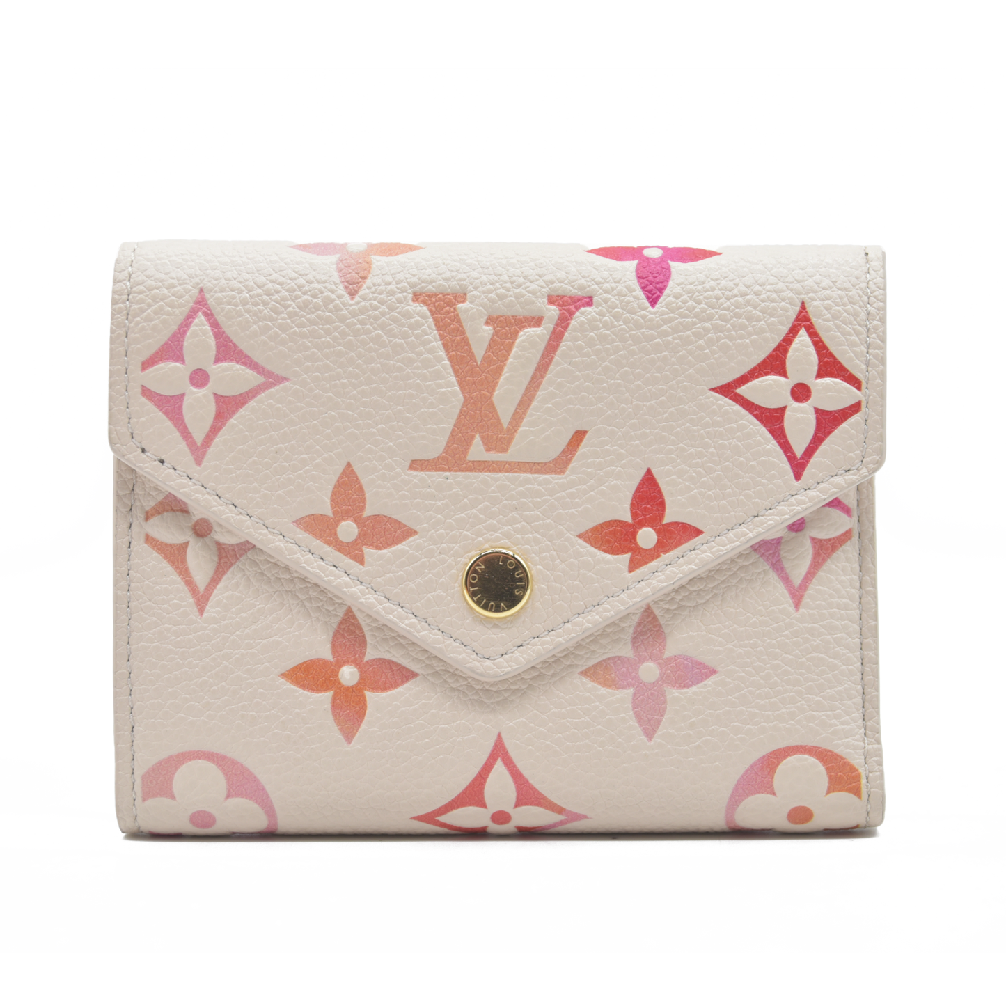 $840 Louis Vuitton Empreinte Victorine Wallet Sunrise Aquarelle 2024