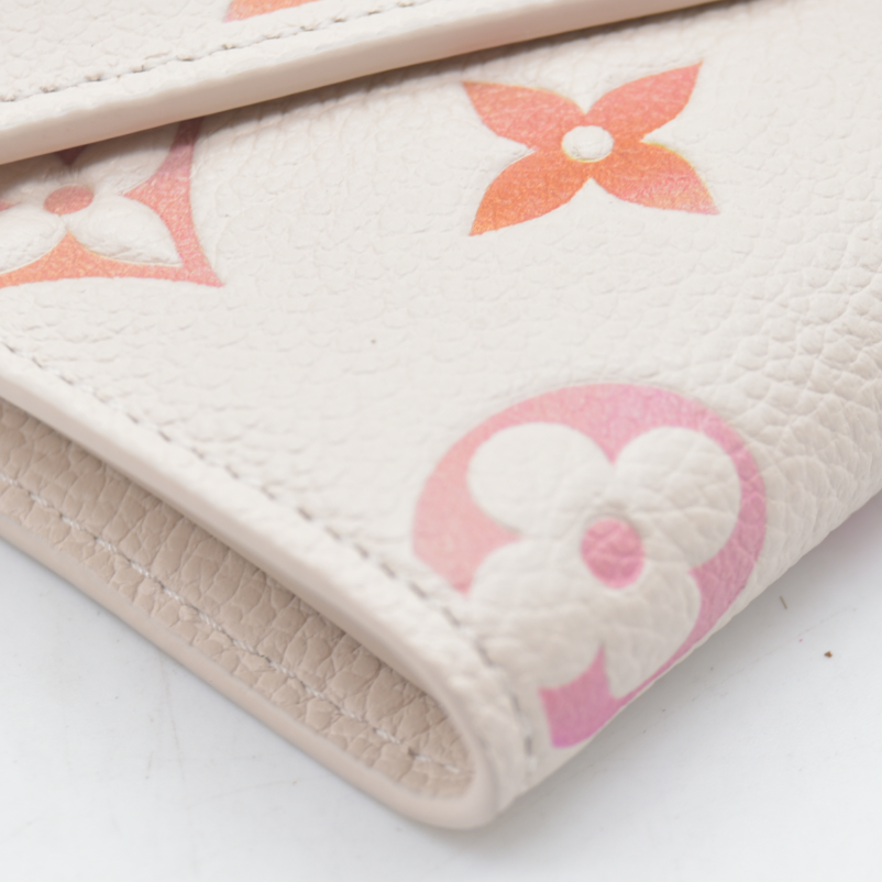 $840 Louis Vuitton Empreinte Victorine Wallet Sunrise Aquarelle 2024