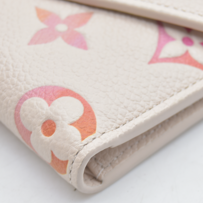 $840 Louis Vuitton Empreinte Victorine Wallet Sunrise Aquarelle 2024