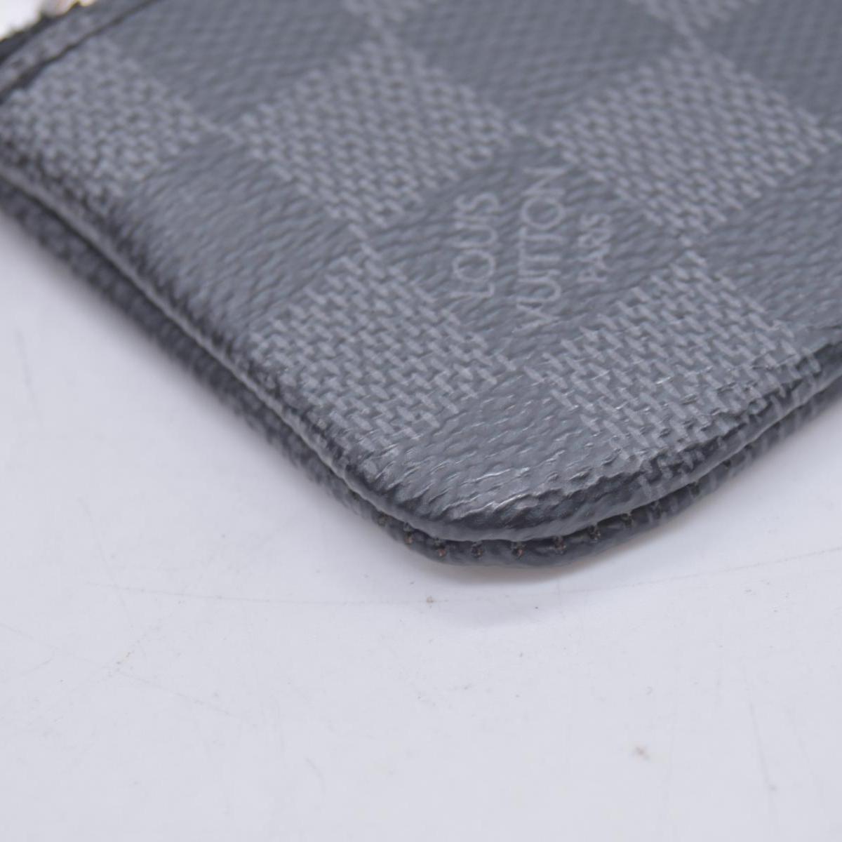 $355 Louis Vuitton  Damier Graphite Canvas Pochette Cles Key Pouch CONSIGNMENT