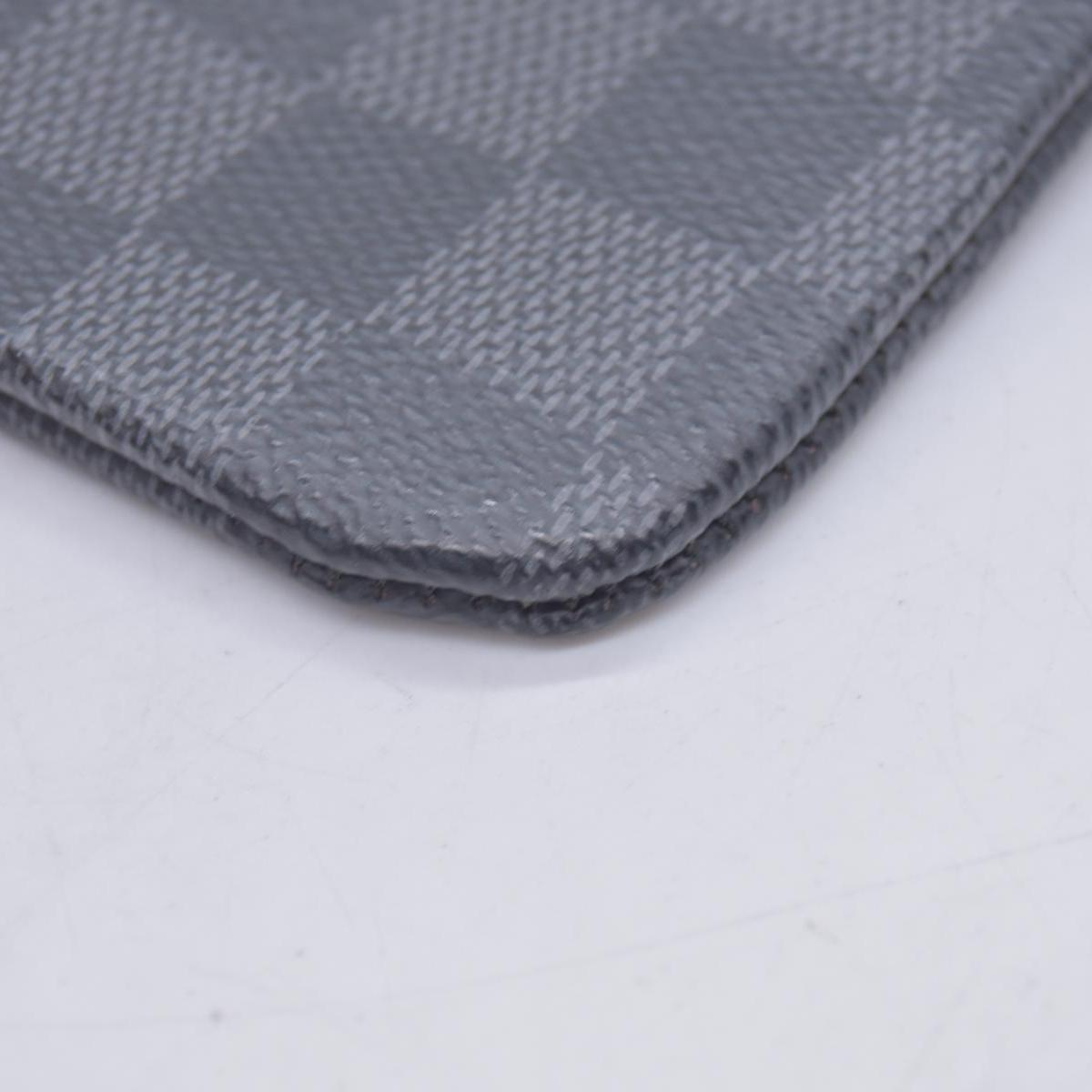 $355 Louis Vuitton  Damier Graphite Canvas Pochette Cles Key Pouch CONSIGNMENT